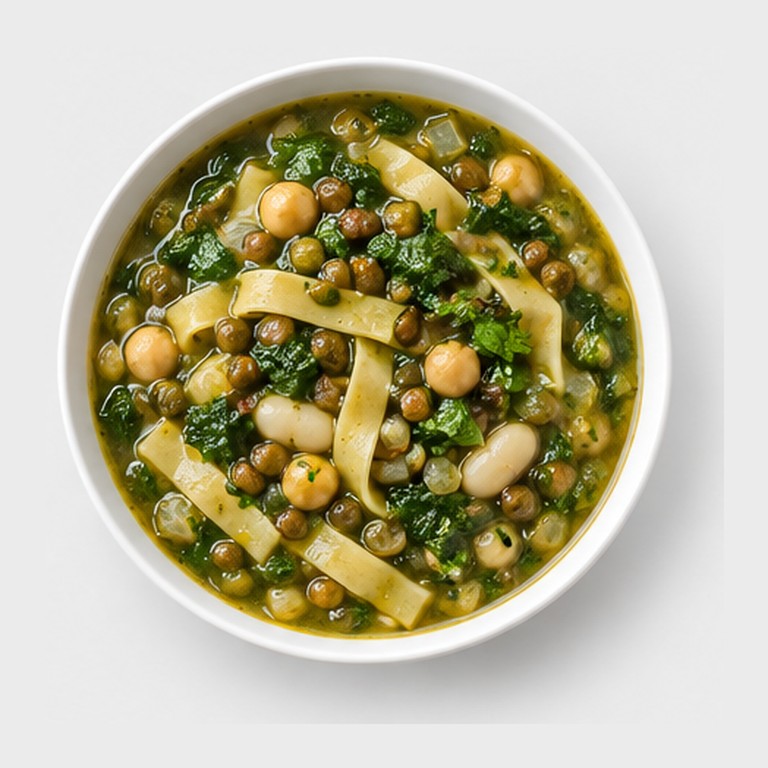 Soupe de nouilles aux herbes iranienne façon ash reshteh