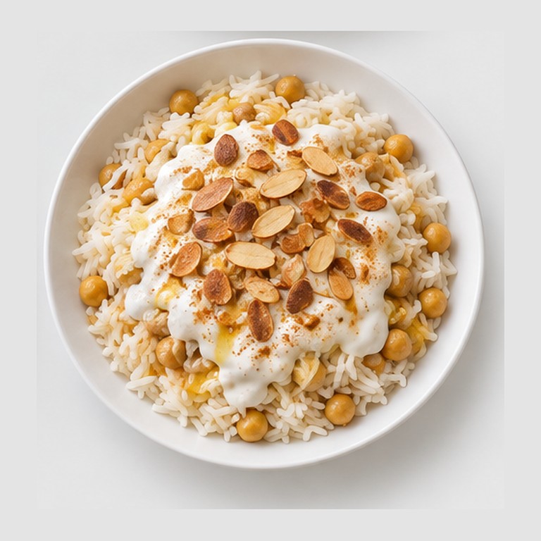Riz au yaourt fermenté façon mansaf végétarien (Jordanie)