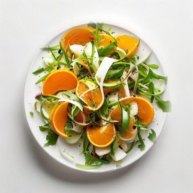 Salade d'endives, orange et noisettes