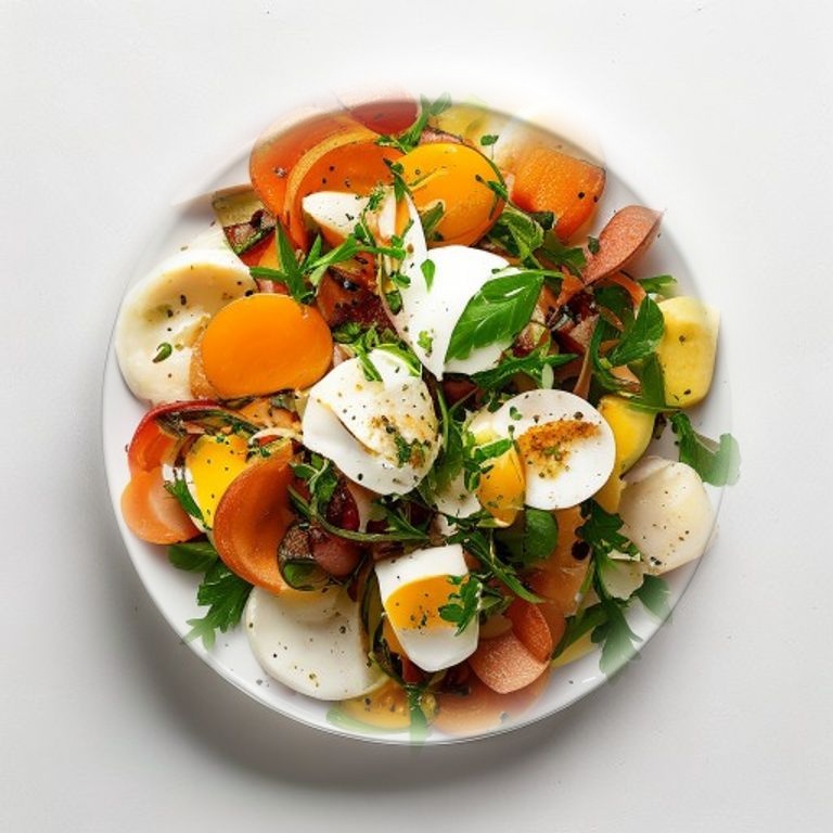 Salade indonésienne à la sauce arachide façon gado-gado