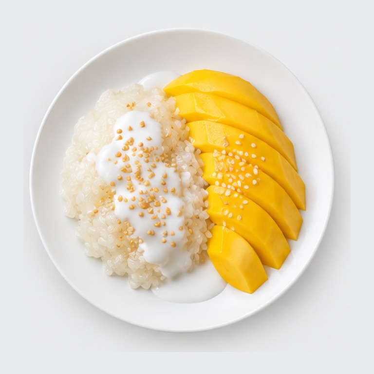 Mangue au riz gluant du Laos façon khao niao mamuang