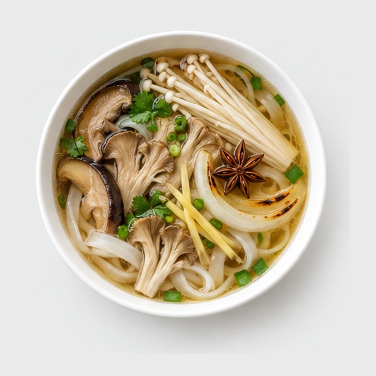 Pho Chay aux Champignons Sauvages (Vietnam)