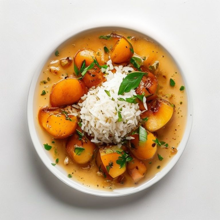 Curry de patate douce au lait de coco