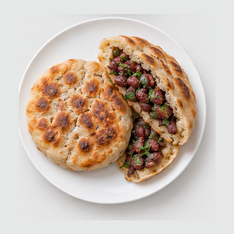 Galettes fourrées aux haricots façon lobiani