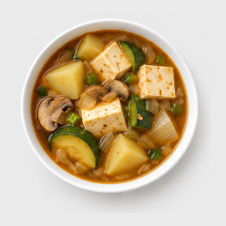 Ragoût de pâte de soja aux légumes façon doenjang jjigae