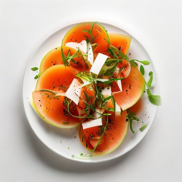 Salade de melon et jambon