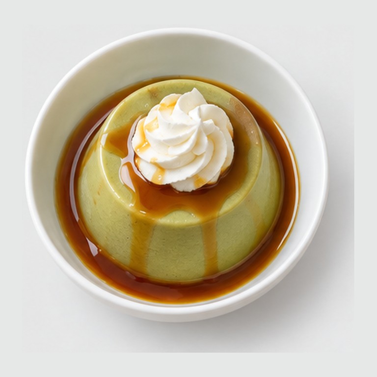 Dessert au thé vert façon matcha pudding (Japon)