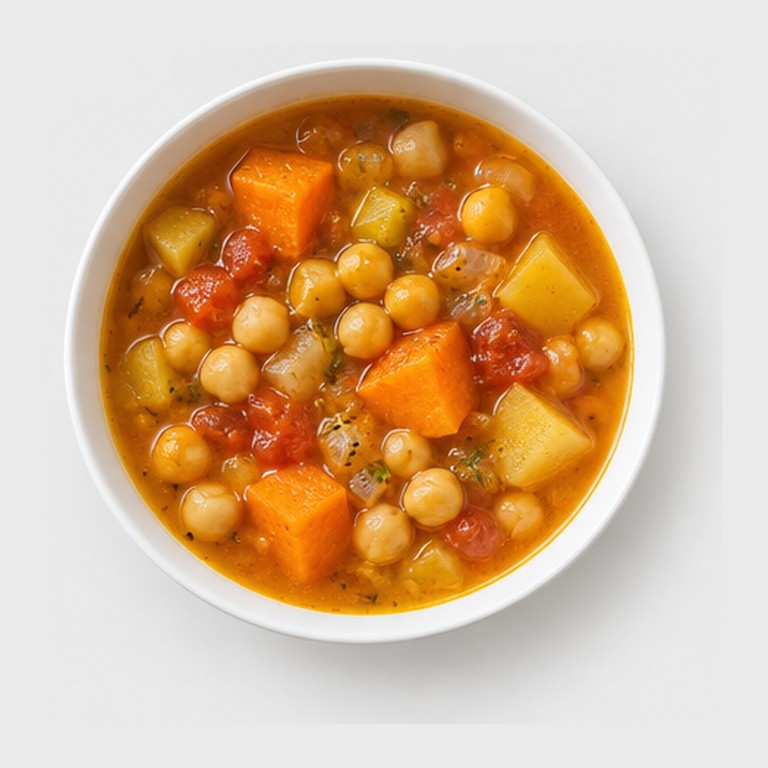 Soupe de pois chiches aux épices façon piti végétarien