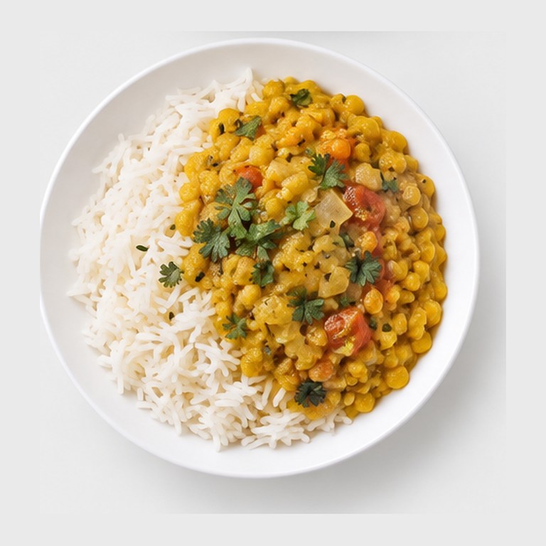 Lentilles sur riz façon dhal chawal