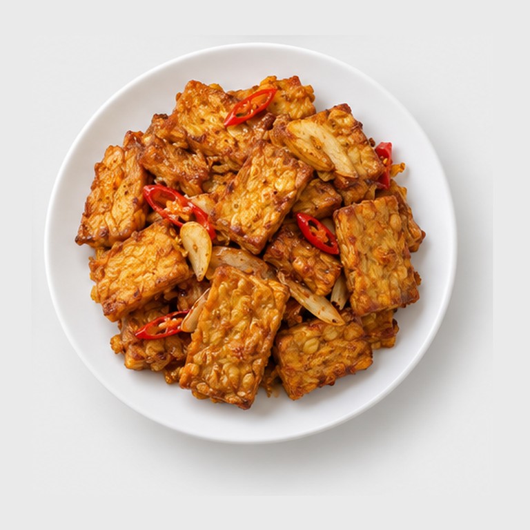 Tempeh Goreng (Tempeh Frit, Indonésie)