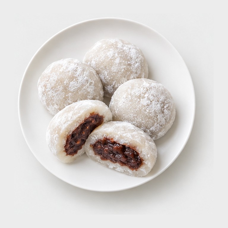 Mochi coréen à la pâte de haricots façon chapssaltteok
