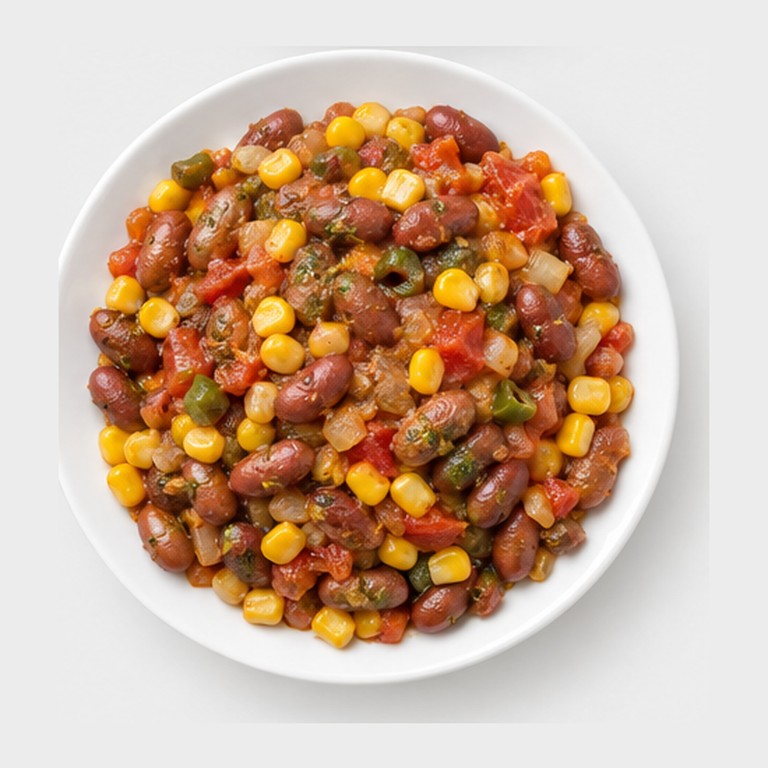Haricots et maïs mélangés façon githeri (Kenya)