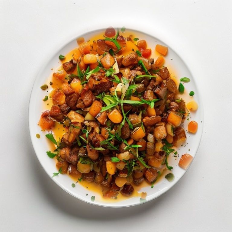 Bœuf haché, lentilles corail et curcuma