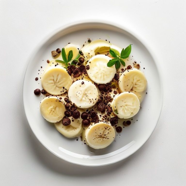 Shake banane, lait et chocolat noir
