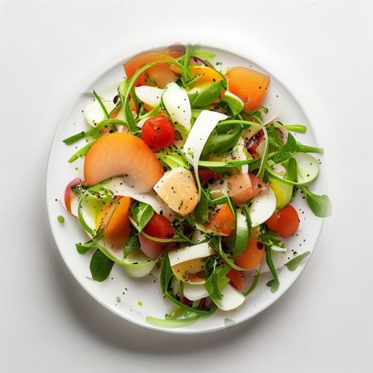 Salade d'endives, abricot et noisettes