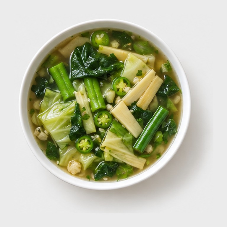 Soupe de légumes montagnards sans huile façon bai