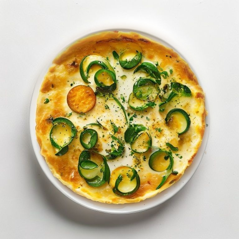 Omelette aux courgettes et gruyère