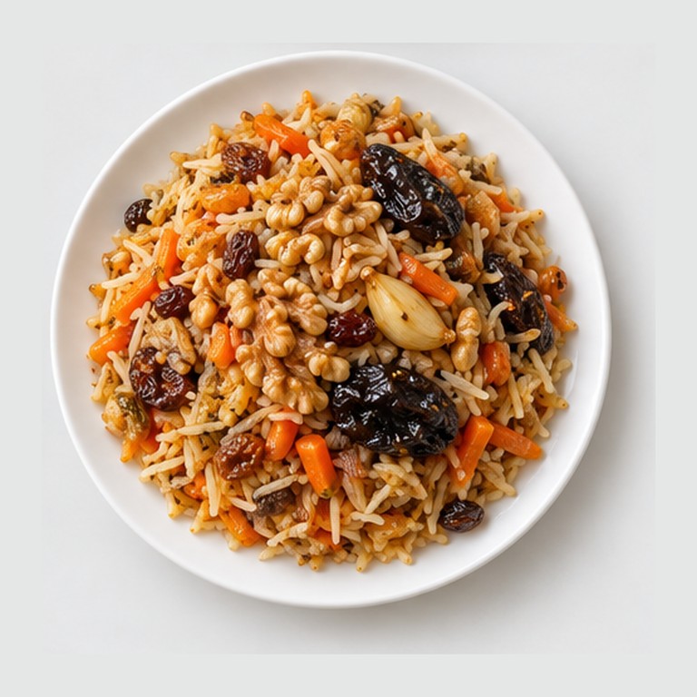 Plov tadjik façon osh palav aux noix