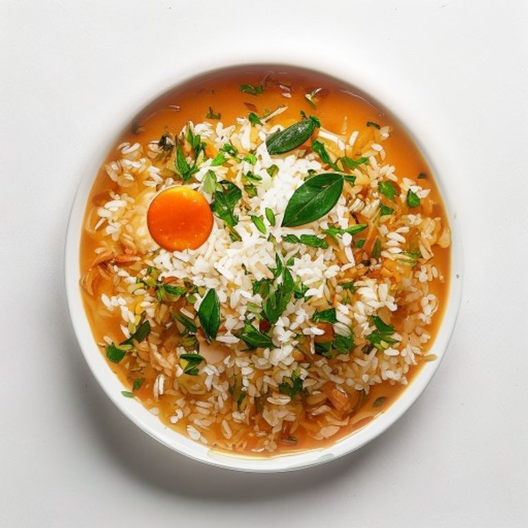 Bouillie de riz épicée façon arroz caldo