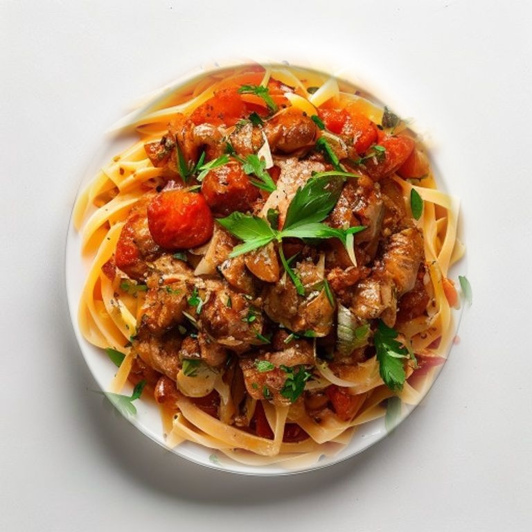 Boeuf haché sauce tomate et pâtes