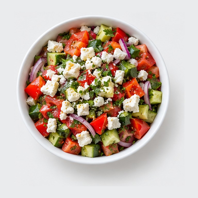 Salade bulgare nationale façon shopska salata