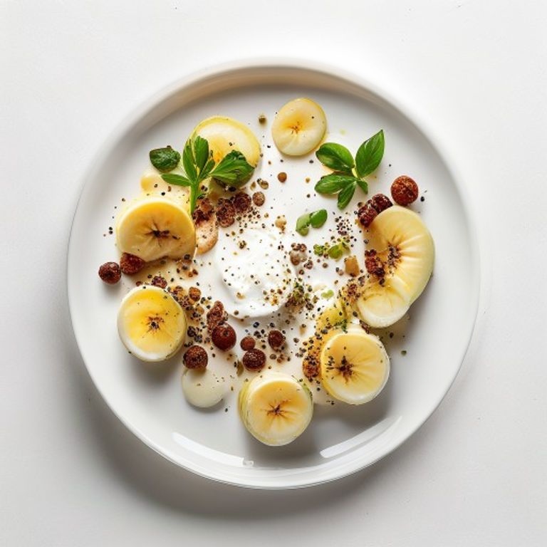 Smoothie protéiné banane, yaourt et amandes