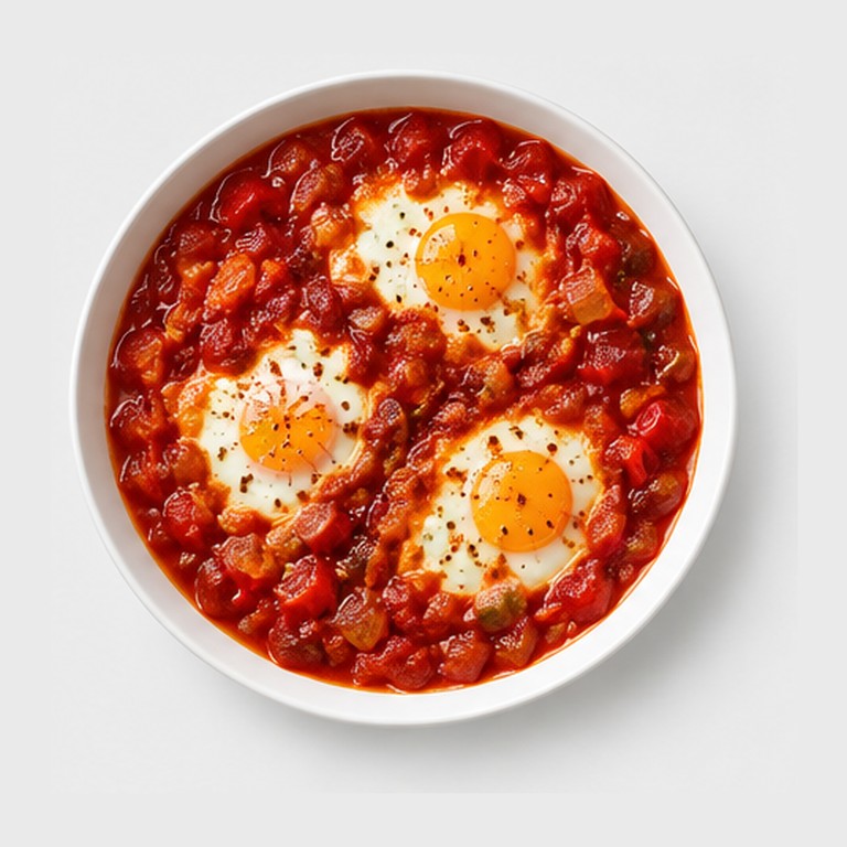 Œufs pochés en sauce tomate épicée façon shakshuka