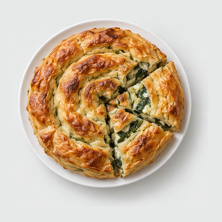 Tourte épinards-fromage en feuilles de filo façon zeljanica