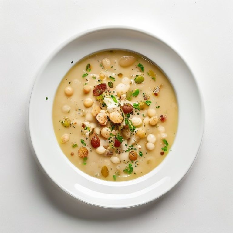 Soupe de haricots blancs fumée façon pasulj