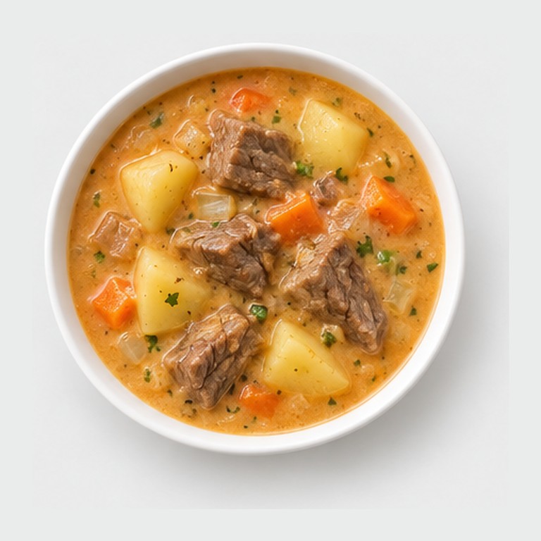Soupe crémeuse aux cacahuètes et pommes de terre façon sopa de maní