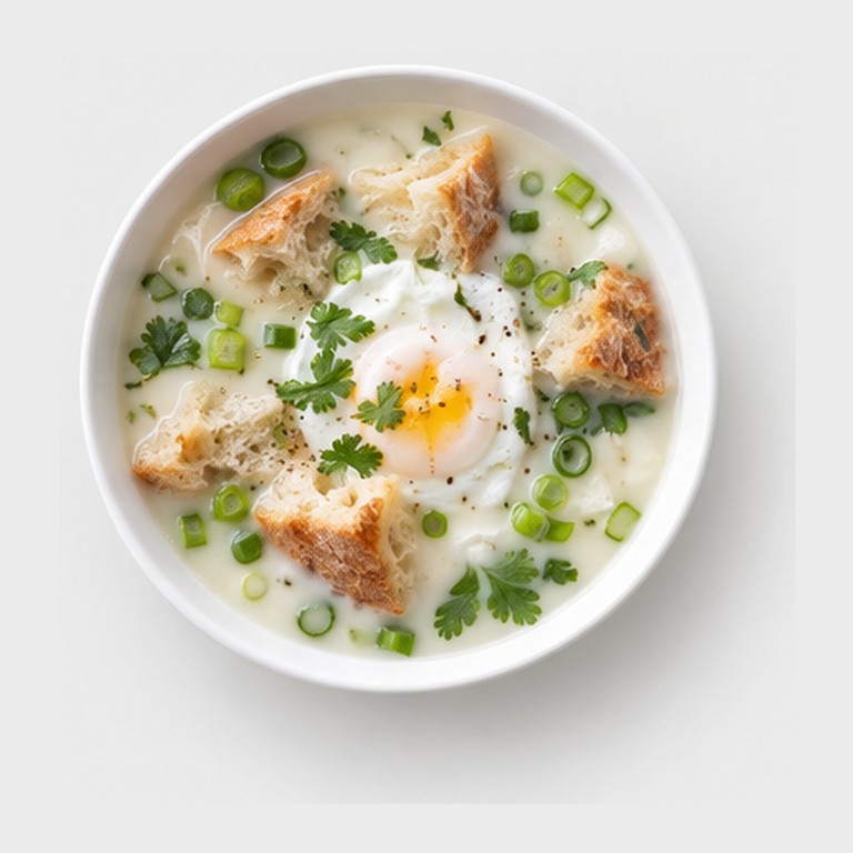 Soupe lait-œuf andine façon changua