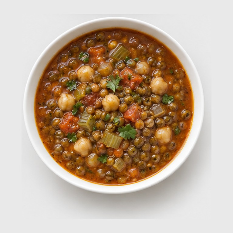 Soupe marocaine aux lentilles et pois chiches façon harira