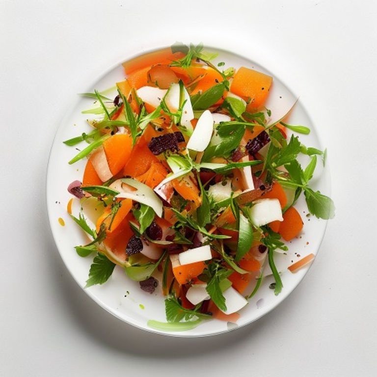 Salade de carotte, raisin et menthe