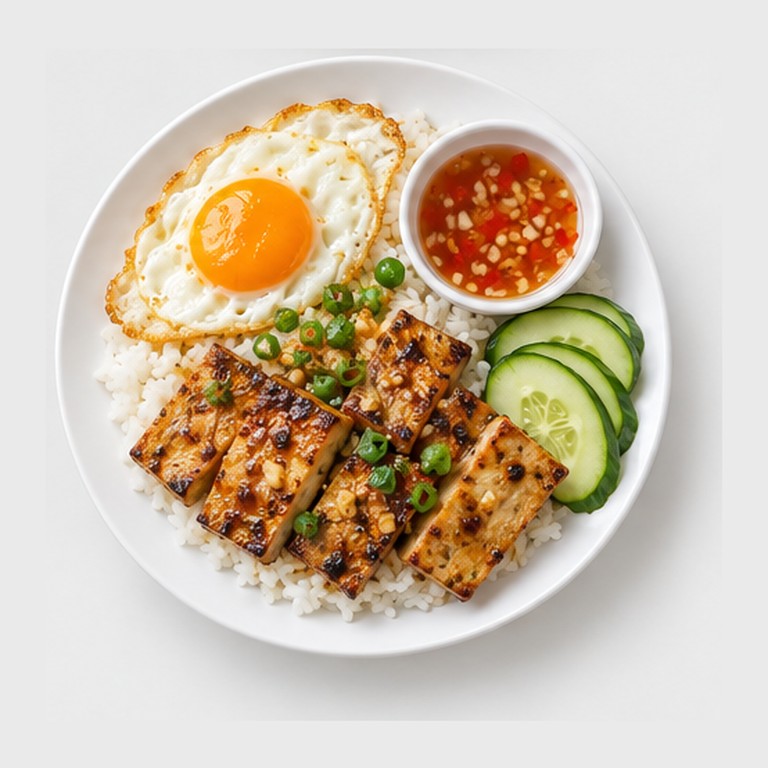 Riz brisé grillé vietnamien façon com tam