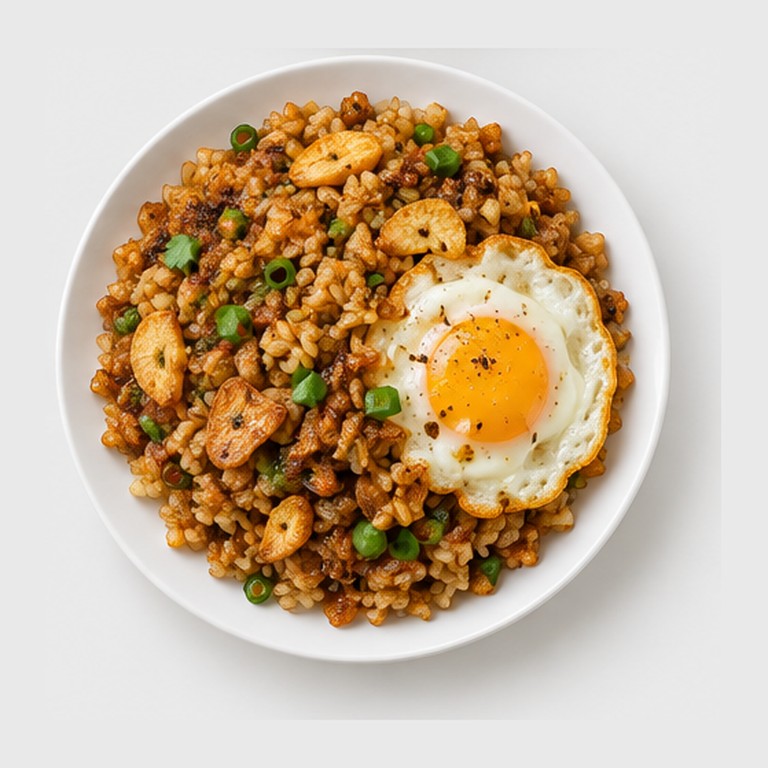 Riz à l'ail croustillant façon sinangag