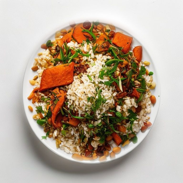 Riz aux épices du Golfe façon machboos végétarien