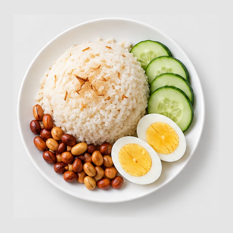 Riz à la coco malaisien façon nasi lemak végétarien