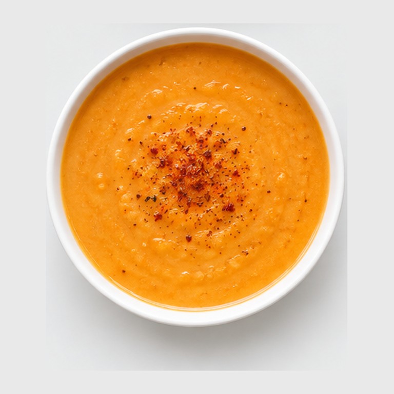 Velouté de lentilles corail à la turque façon mercimek çorbası