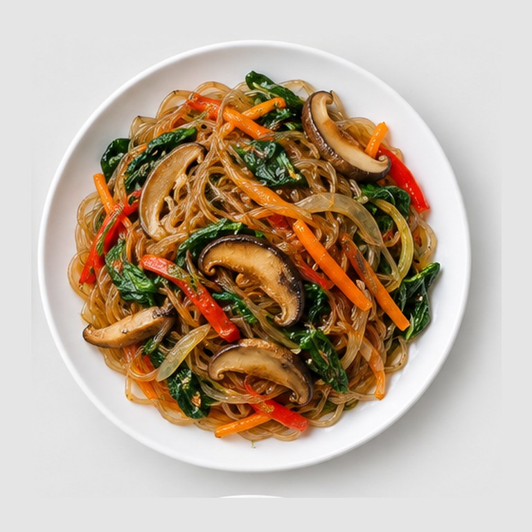 Nouilles de patate douce coréennes façon japchae