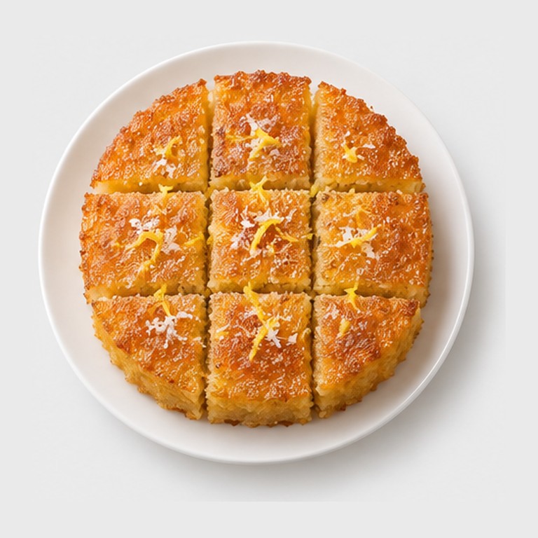 Gâteau de semoule au citron façon basbousa