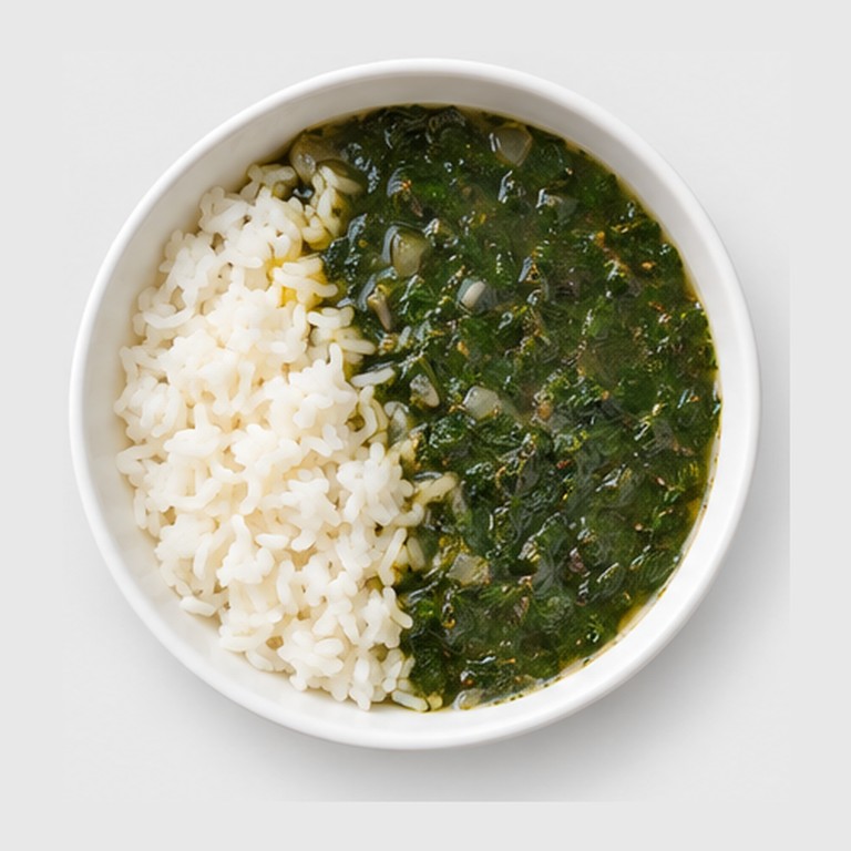 Soupe nationale d'Égypte façon molokhia