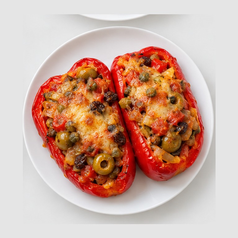 Poivrons farcis à la créole façon keshi yena végétarien
