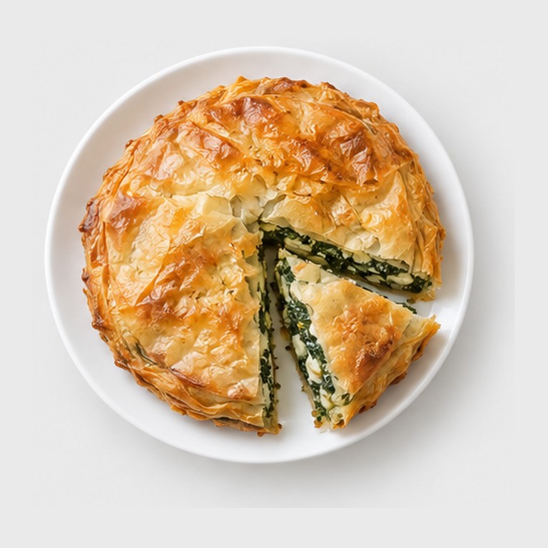 Tarte épinards-fromage façon pite me spinaq (Albanie)