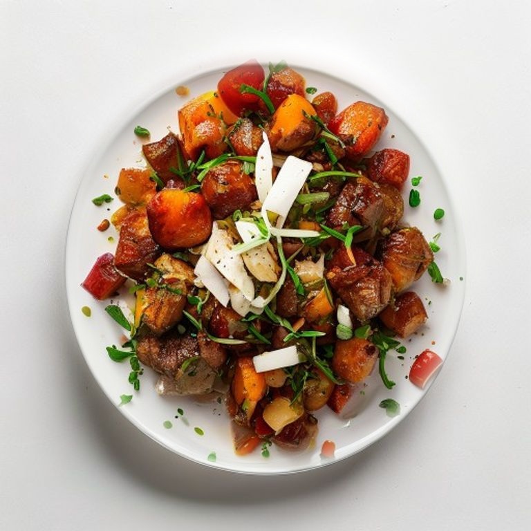Bœuf haché, haricots rouges et poivron épicés