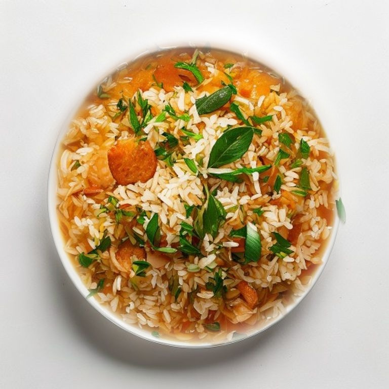 Bouillie de riz au gingembre façon arroz caldo végétarien