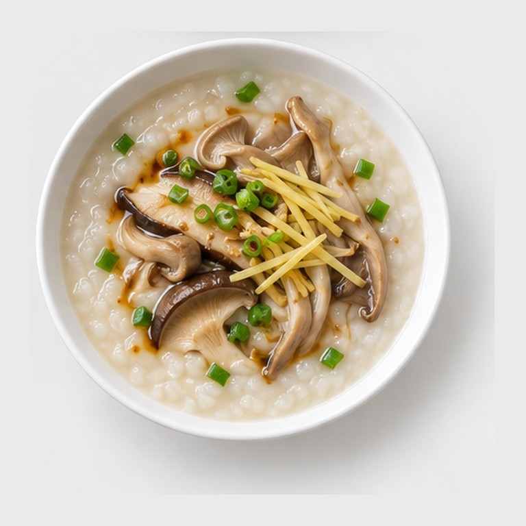 Congee au Gingembre et Champignons (Guangdong, Chine)