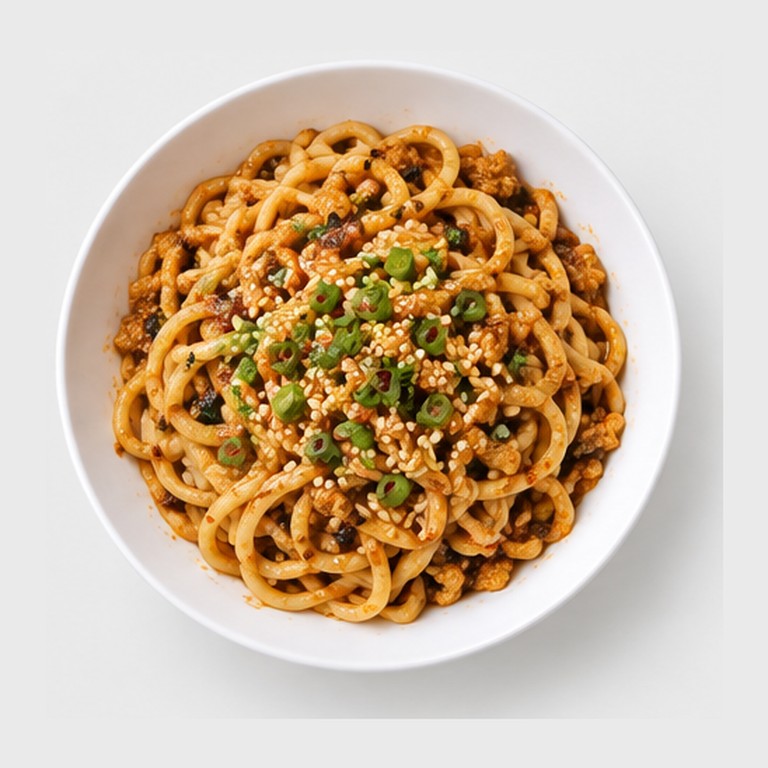Nouilles épicées Sichuan façon dan dan mian végétarien