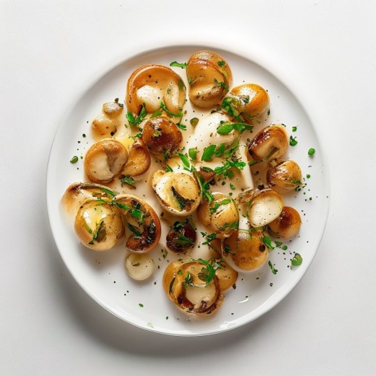Champignons de Paris et pois chiches sautés