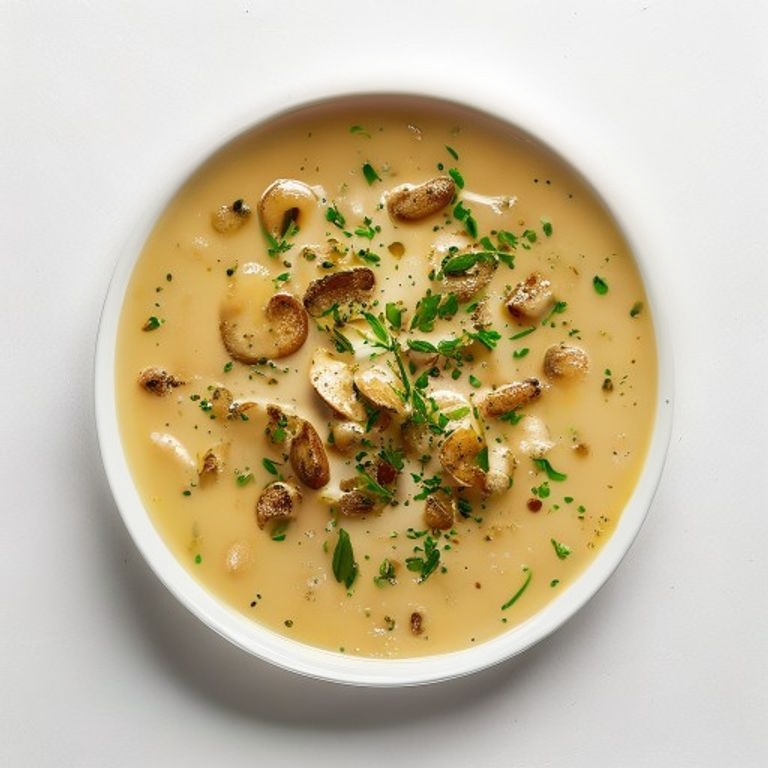 Velouté de champignons de Paris au parmesan