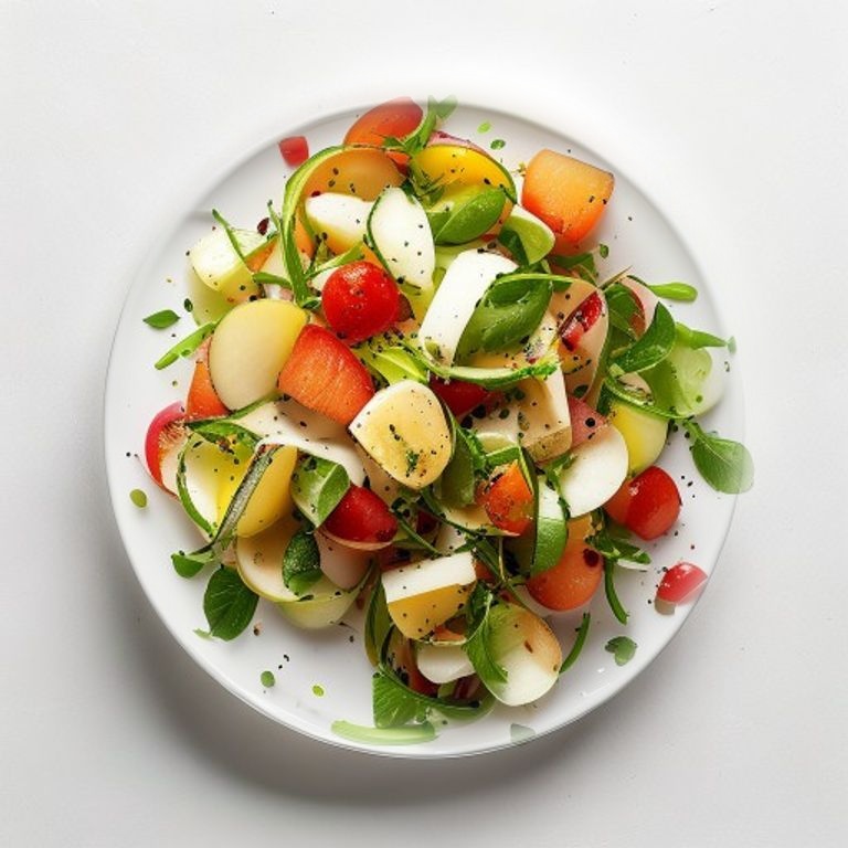 Salade d'artichauts, pomme et noisettes